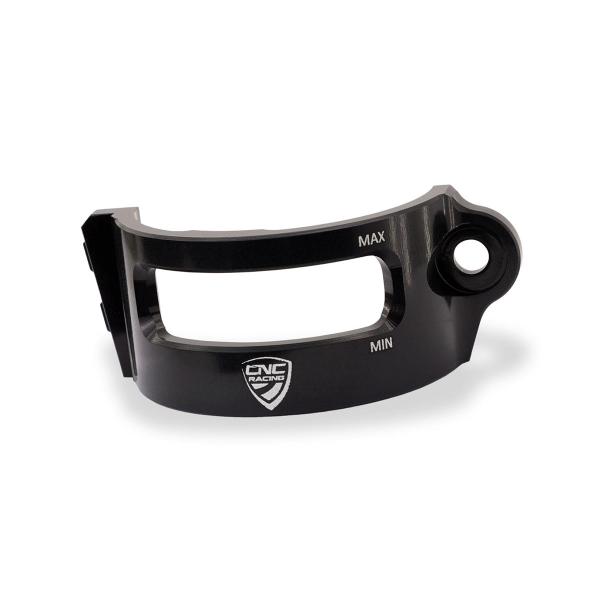 Fascetta serbatoio fluido freno posteriore CNC Racing nera Ducati Multistrada V4 2021-2024