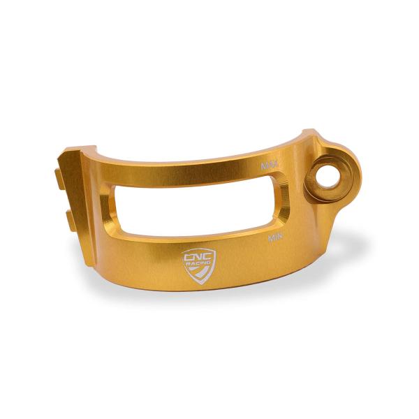 Fascetta serbatoio fluido freno posteriore CNC Racing oro Ducati Multistrada V4 2021-2024