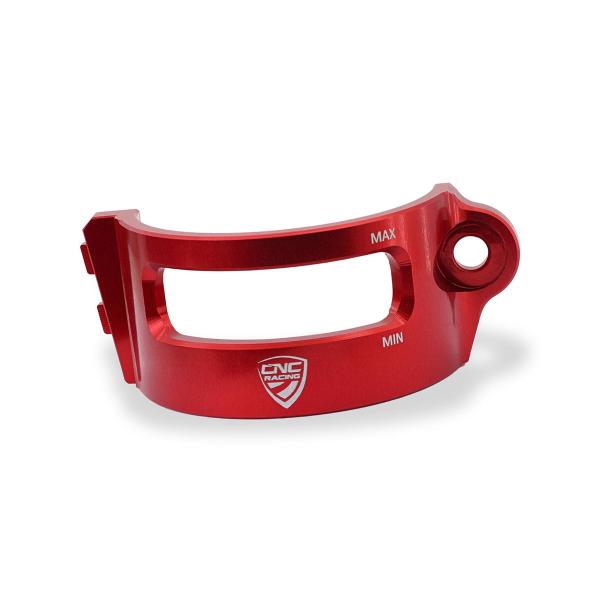 Fascetta serbatoio fluido freno posteriore CNC Racing rosso Ducati Multistrada V4 2021-2024