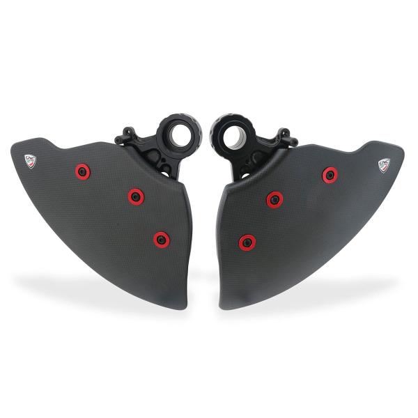 CNC Racing GP Ducts EVO brake cooling system red Ducati Panigale V4 2018-2024