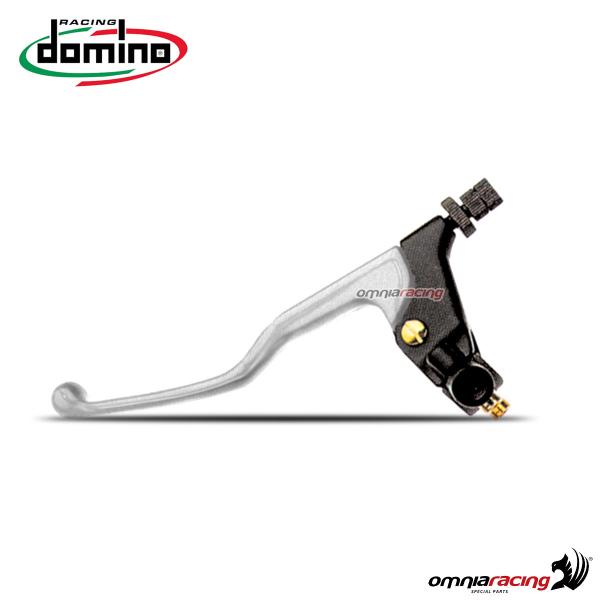 Domino F.24 lever control with silver lever for Moto Guzzi V7 Classic 750 2008>2012