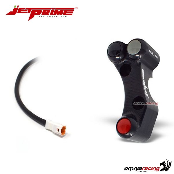 Pulsantiera JetPrime stradale sinistra 3 tasti in alluminio per BMW S1000RR cruscotto I2M 15>18