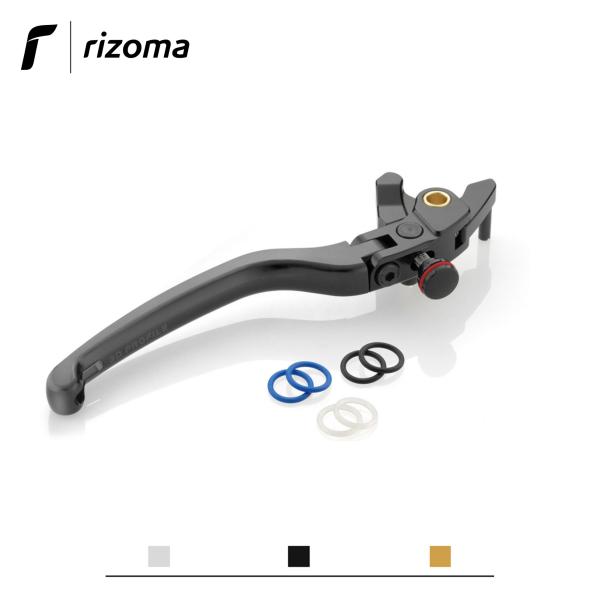 Leva freno Rizoma 3D Profile regolabile nero per Moto Guzzi V85 TT 2019>
