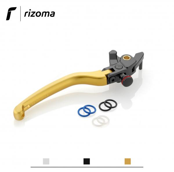 Leva freno Rizoma 3D Profile regolabile oro per Triumph Bonneville T120 2016>