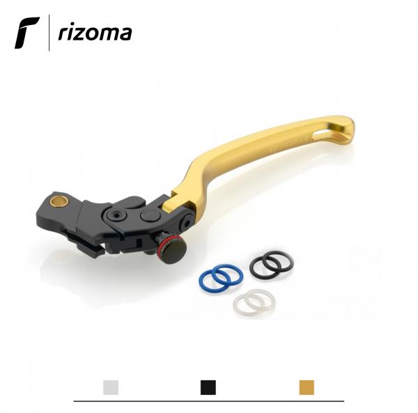 Leva frizione Rizoma 3D Profile regolabile oro per Kawasaki Z750R 2007>