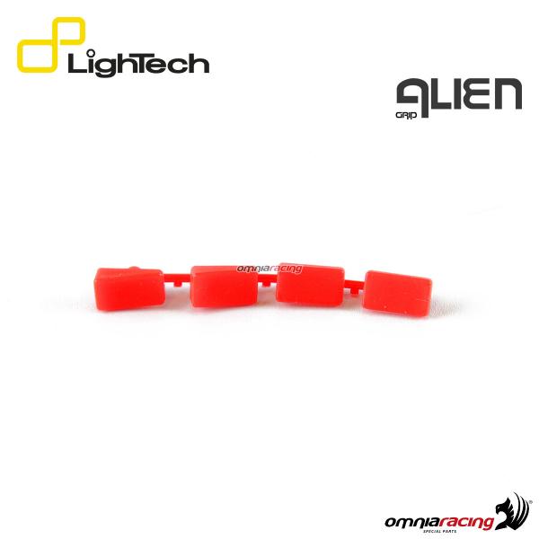 Lightech inserto in gomma per leva Alien freno o frizione, tipo K colore rosso