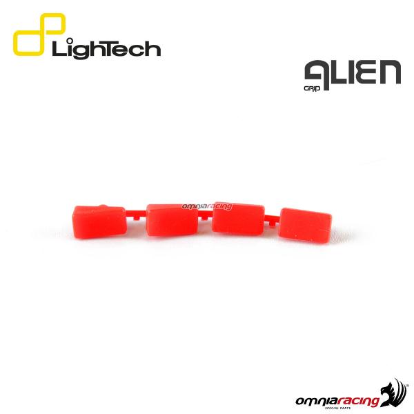 Lightech rubber insert for lever Alien brake or clutch, type K red color