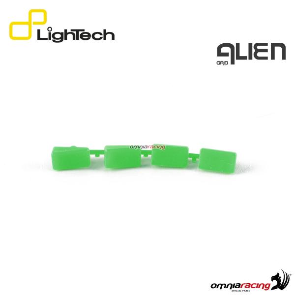Lightech rubber insert for lever Alien brake or clutch, type K green color