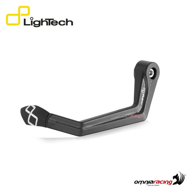 Lightech aluminium clutch lever guard with guard end black color and wheelbase 132mm