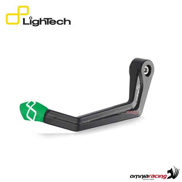 Lightech protezione leva frizione in alluminio con terminale colore verde paraleva 148mm