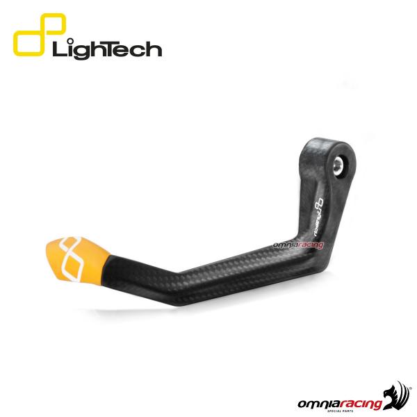 Lightech protezione leva frizione in carbonio con terminale colore oro paraleva 132mm