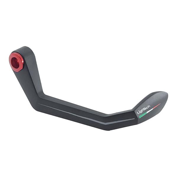 Lightech protezione leva freno in polimero con boccola rosso paraleva 135mm