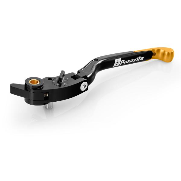 Leva frizione pieghevole Paraxite Street nera/oro Aprilia RSV1000R Factory 2004-2010