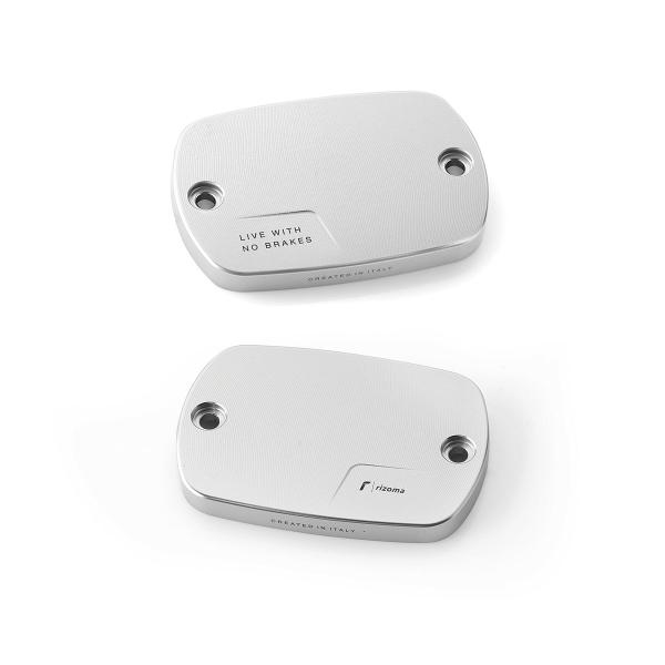 Coppia tappi olio freno anteriore Rizoma silver Yamaha Tmax 530 2017-2019