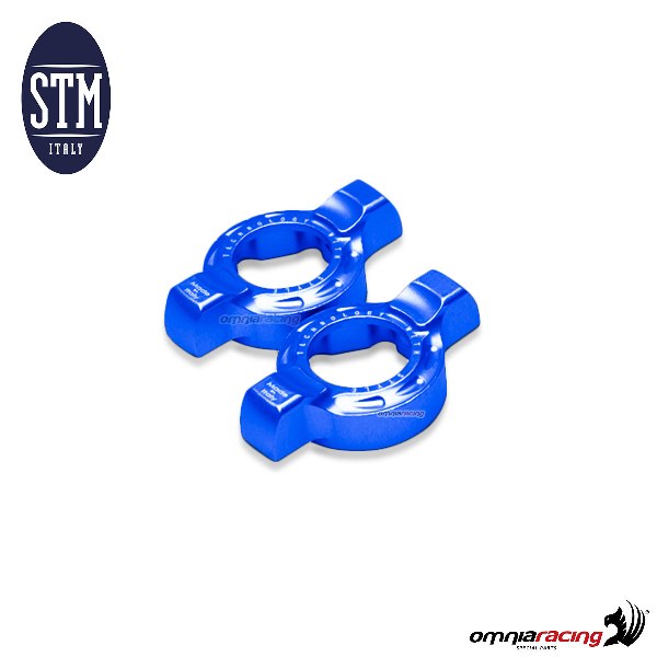 Fork regulator set STM Showa exagon 22mm blue color