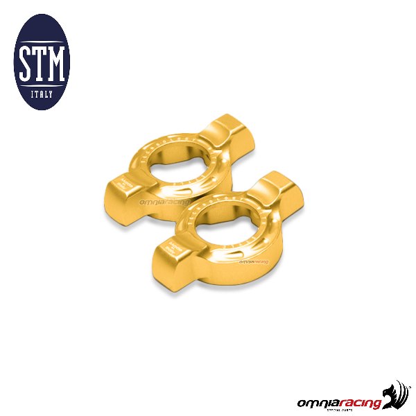 Fork regulator set STM Showa/Marzocchi exagon 19mm gold color
