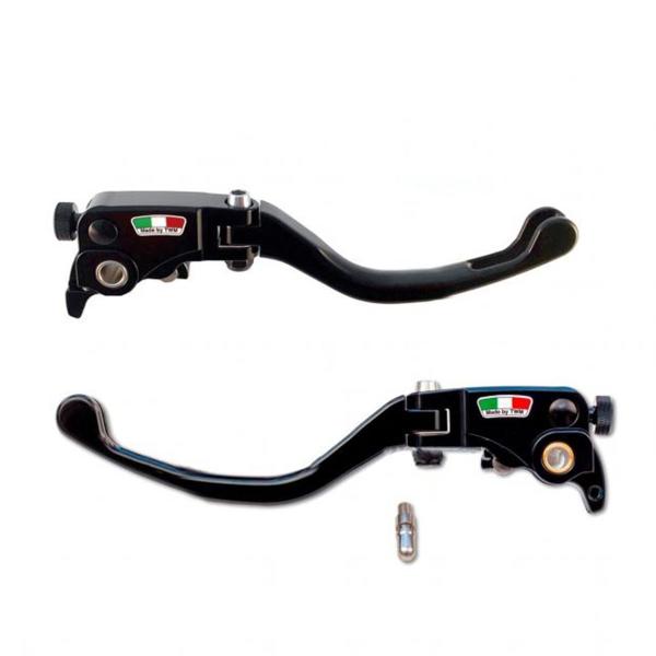 Coppia leve freno e frizione corte TWM GP1 alluminio regolabile Ducati Panigale V4 2020-2024