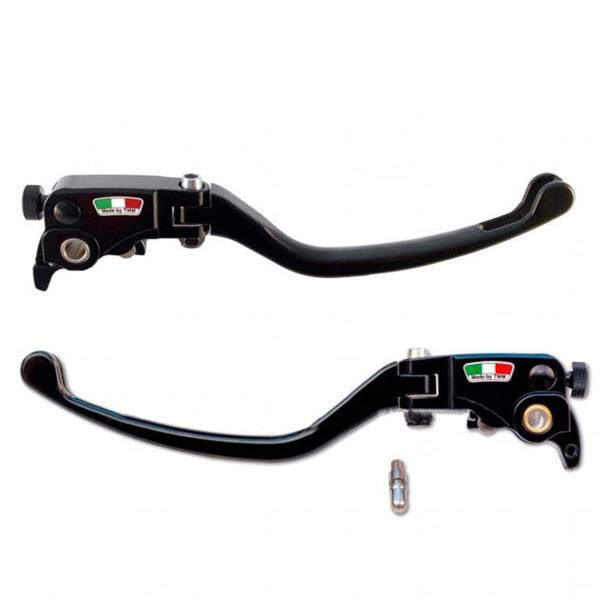 Coppia leve freno e frizione lunghe TWM GP1 alluminio regolabile Ducati Panigale V4 2020-2024