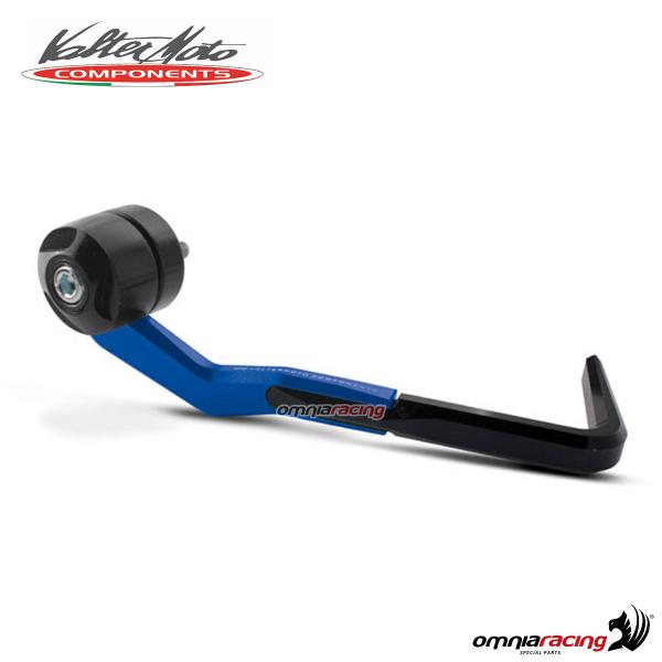 Protezione leva freno / leva frizione Valtermoto in alluminio anodizzato blu