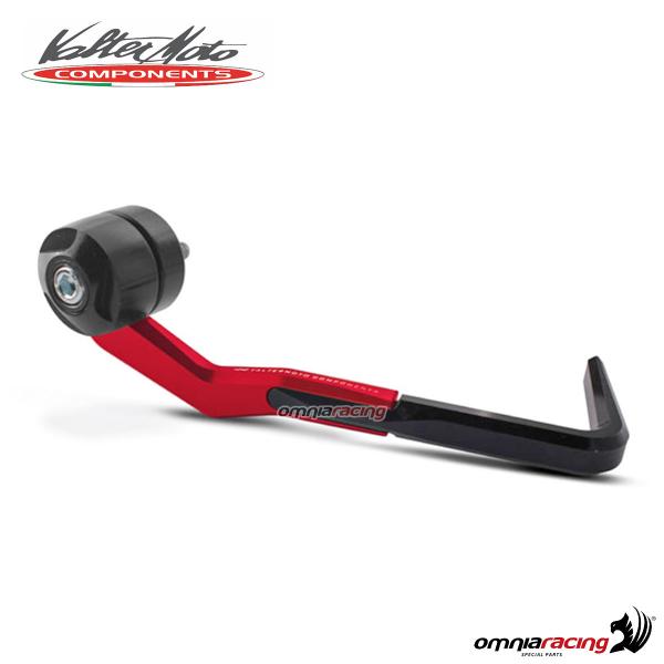 Protezione leva freno / leva frizione Valtermoto in alluminio anodizzato rosso