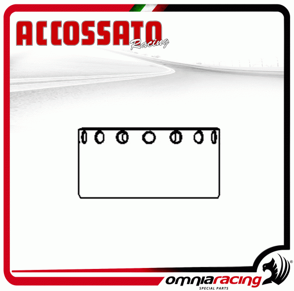 Accossato Pistone Titanio diametro 34 Autoventilato