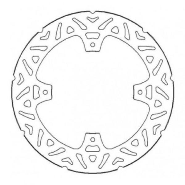Rear Brake Disc 240mm Fixed Accossato Honda CRF250RX 2019-2023