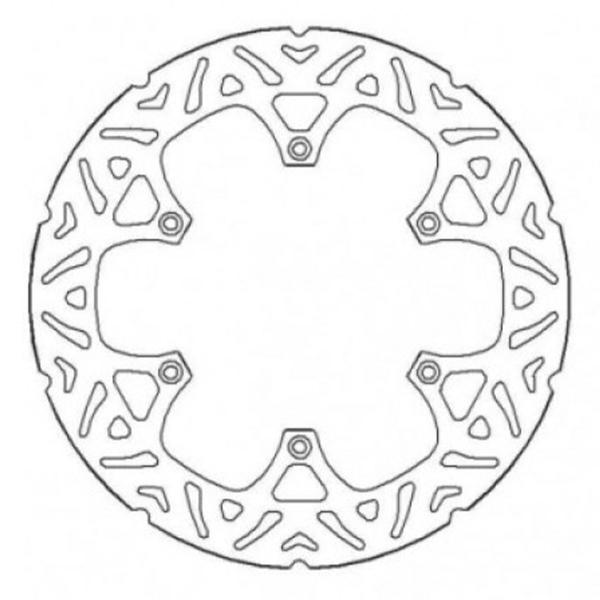 Front Brake Disc 260mm Fixed Accossato KTM SX-F450 2003-2023