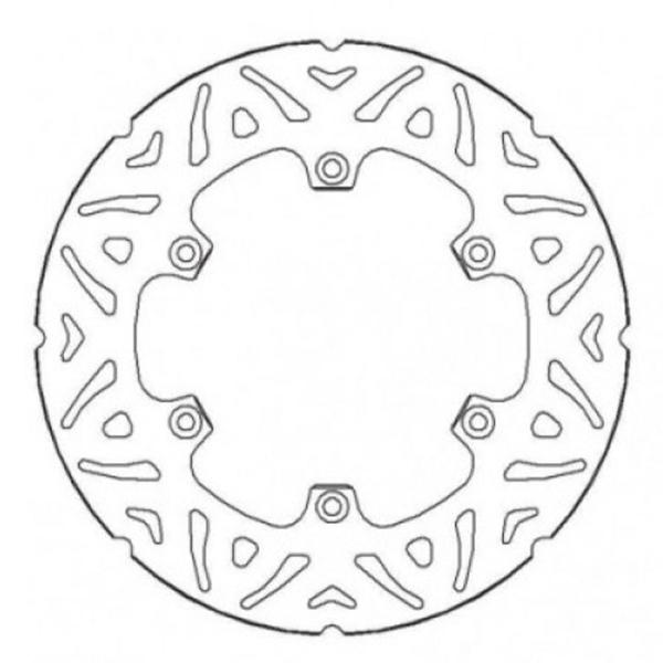 Rear Brake Disc 220mm Fixed Accossato KTM EXC-F450 Six Days 2003-2022