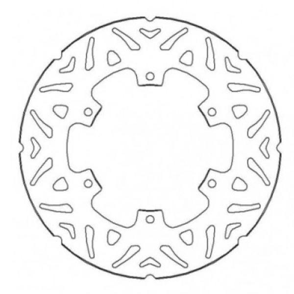 Front Brake Disc 220mm Fixed Accossato Vespa GTS250 2005-2012