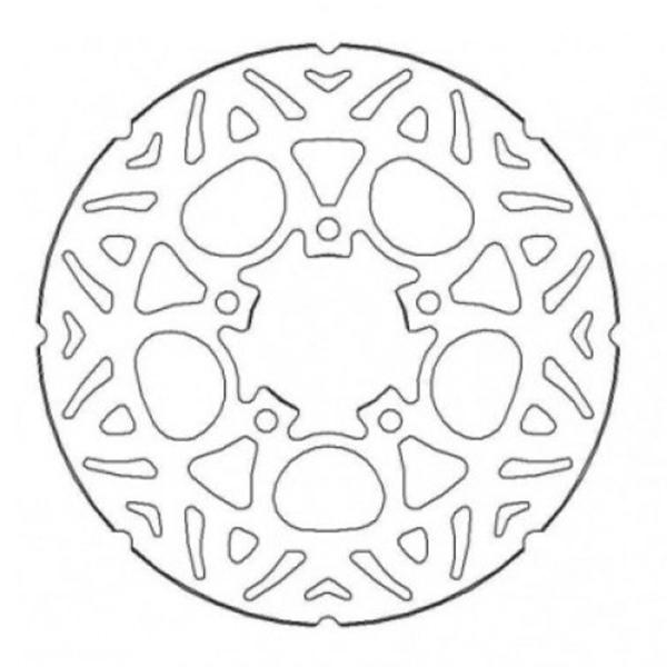 Disco Freno Anteriore 220mm Fisso Accossato Aprilia Scarabeo 50 Street 2000-2006