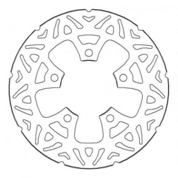 Rear Brake Disc 230mm Fixed Accossato Kawasaki ZX7R Ninja 1996-2003