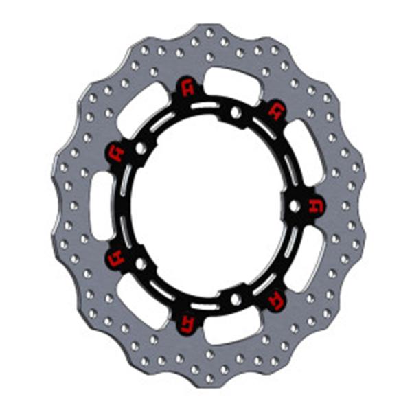 Front Brake Disc 300mm Floating Wave Black Accossato Kawasaki Z900RS Cafe 2018-2019