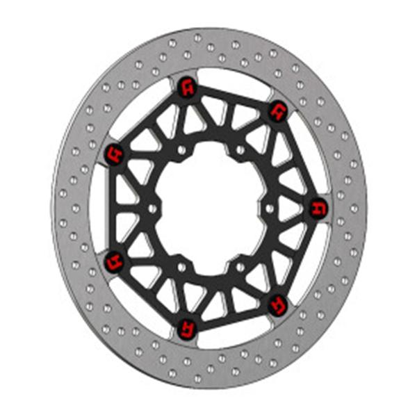 Front Brake Disc 320mm Floating Black Accossato Suzuki GSXR1000R 2017-2022