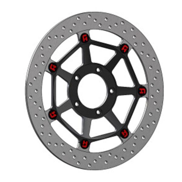 Front Brake Disc 320mm Floating Black Accossato Royal Enfield Continental GT 650 2019-2025