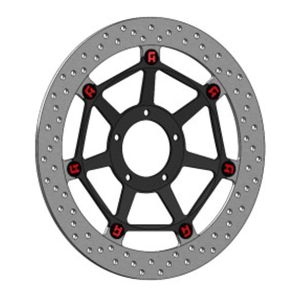Front Brake Disc 330mm Floating Black Accossato Ducati Panigale V4 SP 2021