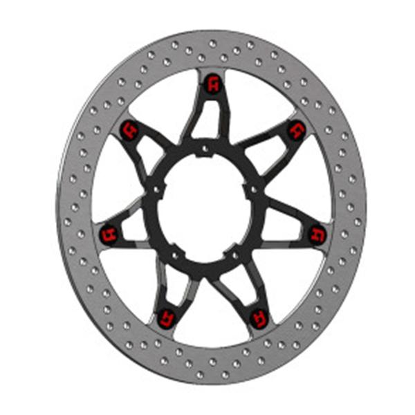 Front Brake Disc 330mm Floating Black Accossato Honda CBR1000RR-R FIREBLADE SP 2020