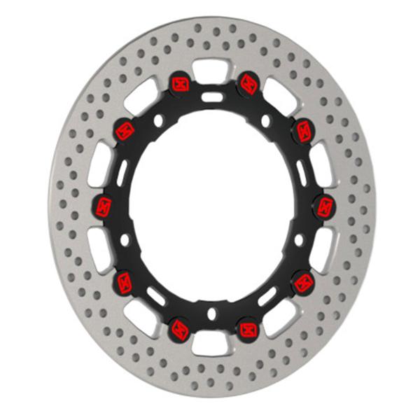 Front Brake Disc 290mm Floating Black Accossato Kawasaki ZX4RR 2024