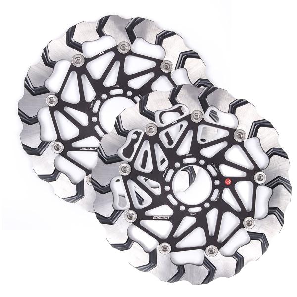 Coppia dischi freno anteriori Braking Batfly Strada Aprilia RSV4R APRC ABS 2013-2014
