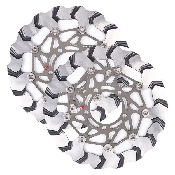 Coppia dischi freno anteriori Braking Batfly Strada Kawasaki ZX6R Ninja 636 2013-2016