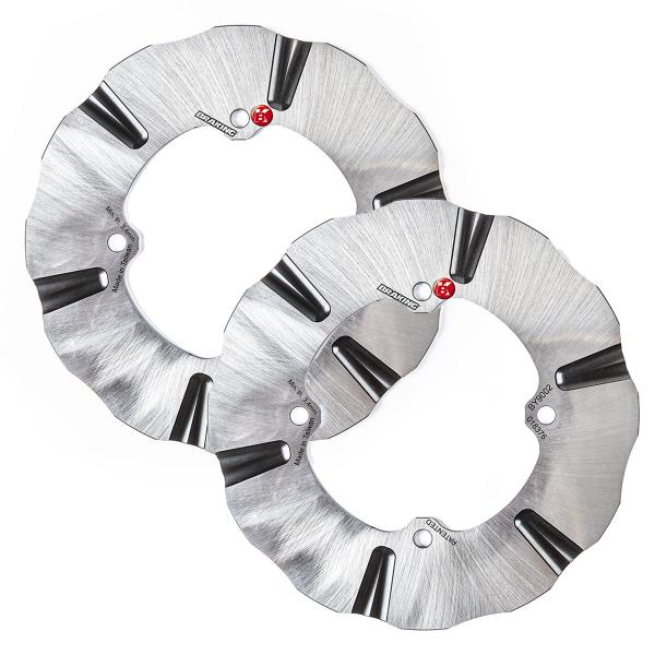 Coppia dischi freno anteriori Braking Batfly Arctic Cat Alterra 700 TRV 2017-2018