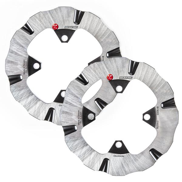 Coppia dischi freno anteriori Braking Batfly Arctic Cat Prowler 500 2017-2018