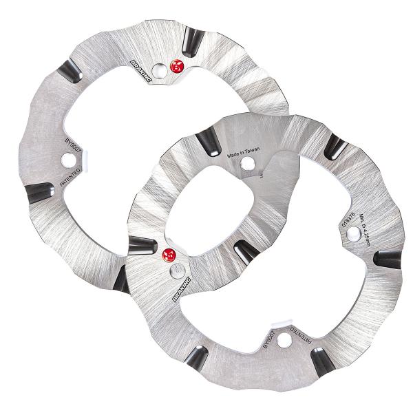 Coppia dischi freno anteriori Braking Batfly Can-Am Commander 1000 Except Package XTP 2011-2018