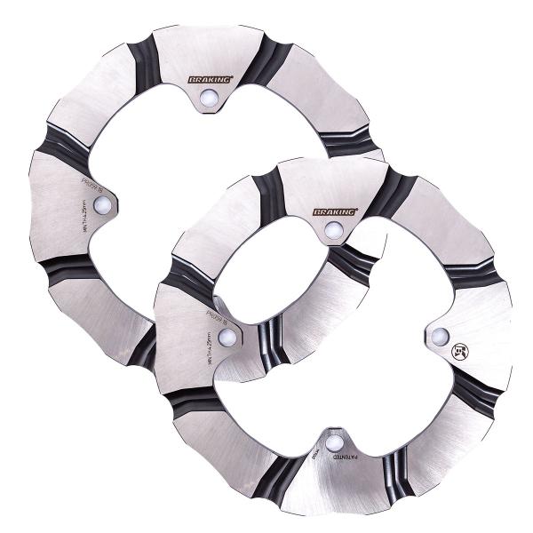 Coppia dischi freno anteriori Braking Batfly Honda Pioneer 1000 2016-2019