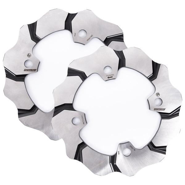 Coppia dischi freno anteriori Braking Batfly Polaris RZR XP Turbo / XP4 Turbo 875 2016