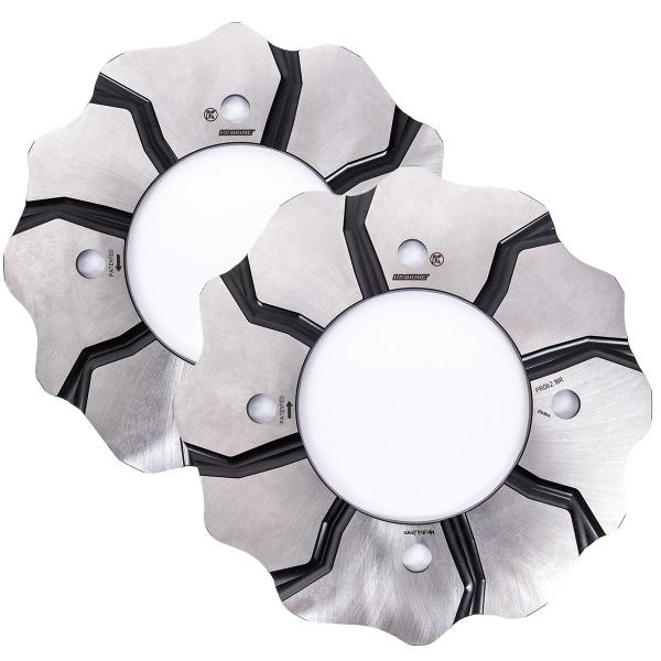 Coppia dischi freno anteriori Braking Batfly Polaris RZR XP Turbo / XP4 Turbo 925 2017-2019