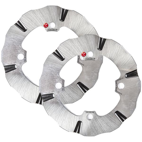 Coppia dischi freno anteriori Braking Batfly Polaris Ranger XP 1000 / CREW 2018-2019