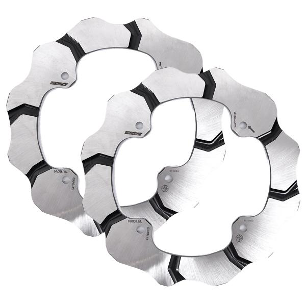 Coppia dischi freno anteriori Braking Batfly Yamaha YXE 70 Wolverine 2016-2019