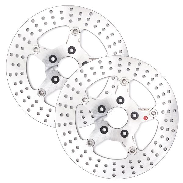 Coppia dischi freno anteriori Braking R-Flo Harley Davidson Electra Glide Standard 1450 1998-1999