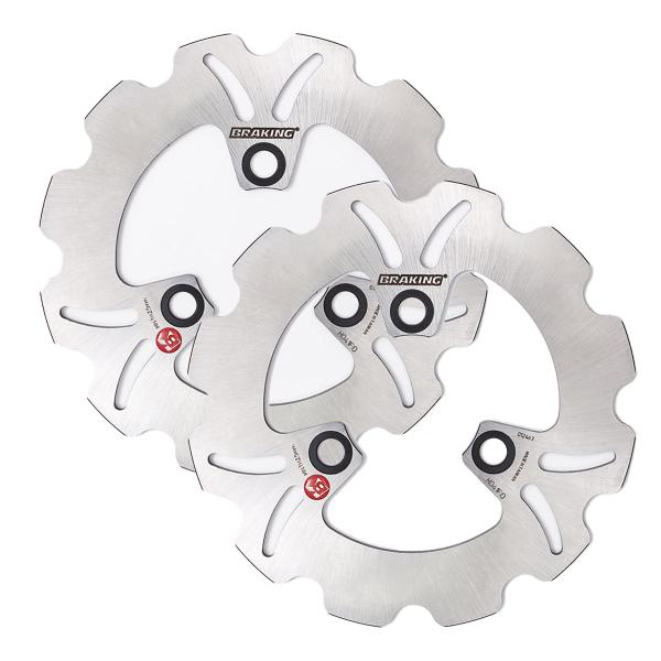 Coppia dischi freno anteriori Braking W-Fix Honda TRX250X 2009-2014