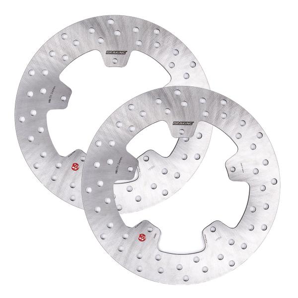 Coppia dischi freno anteriori Braking R-fix Gilera Nexus 500 2004-2011